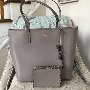 kate spade wallet and tote - like new